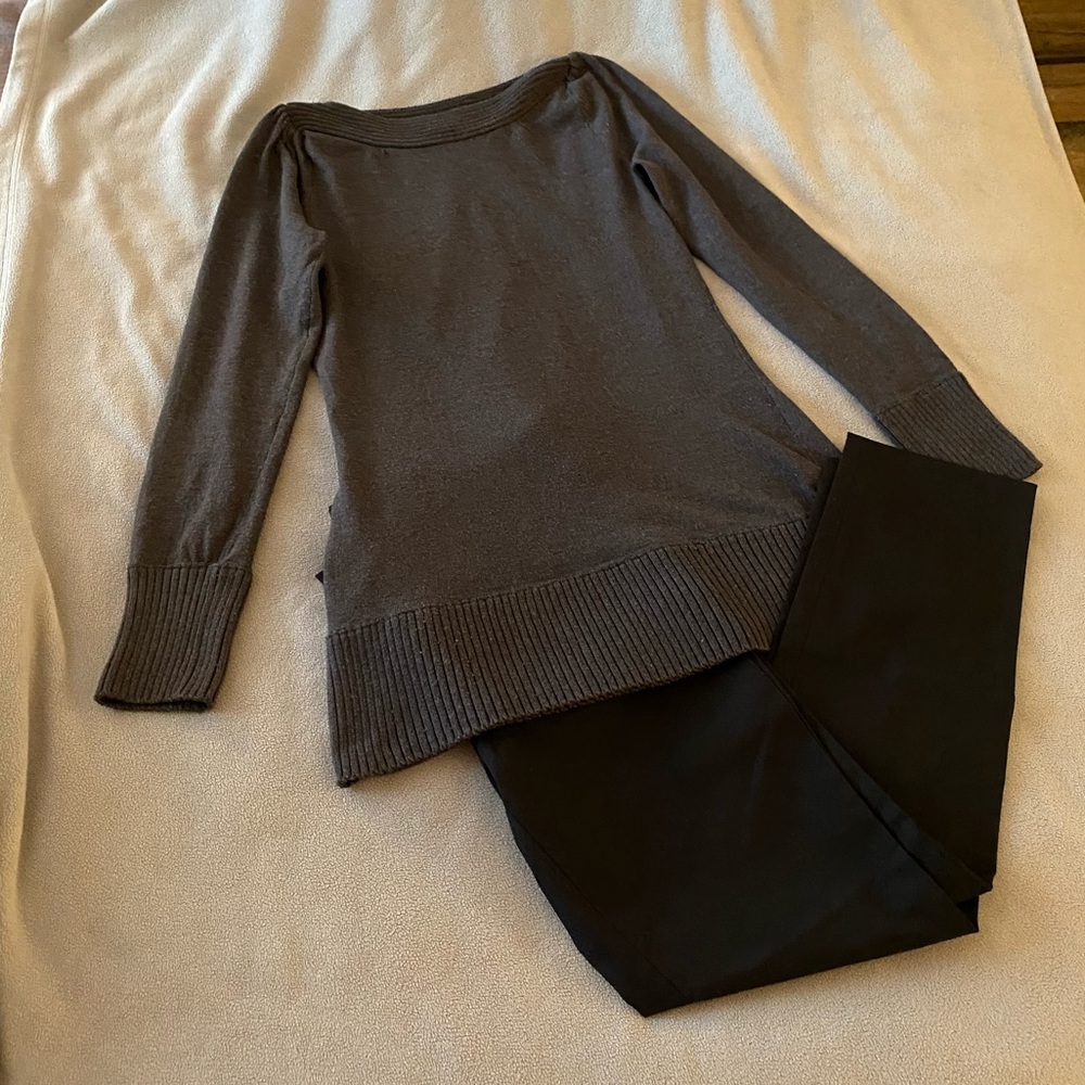 The Limited Boatneck Sweater in Grey